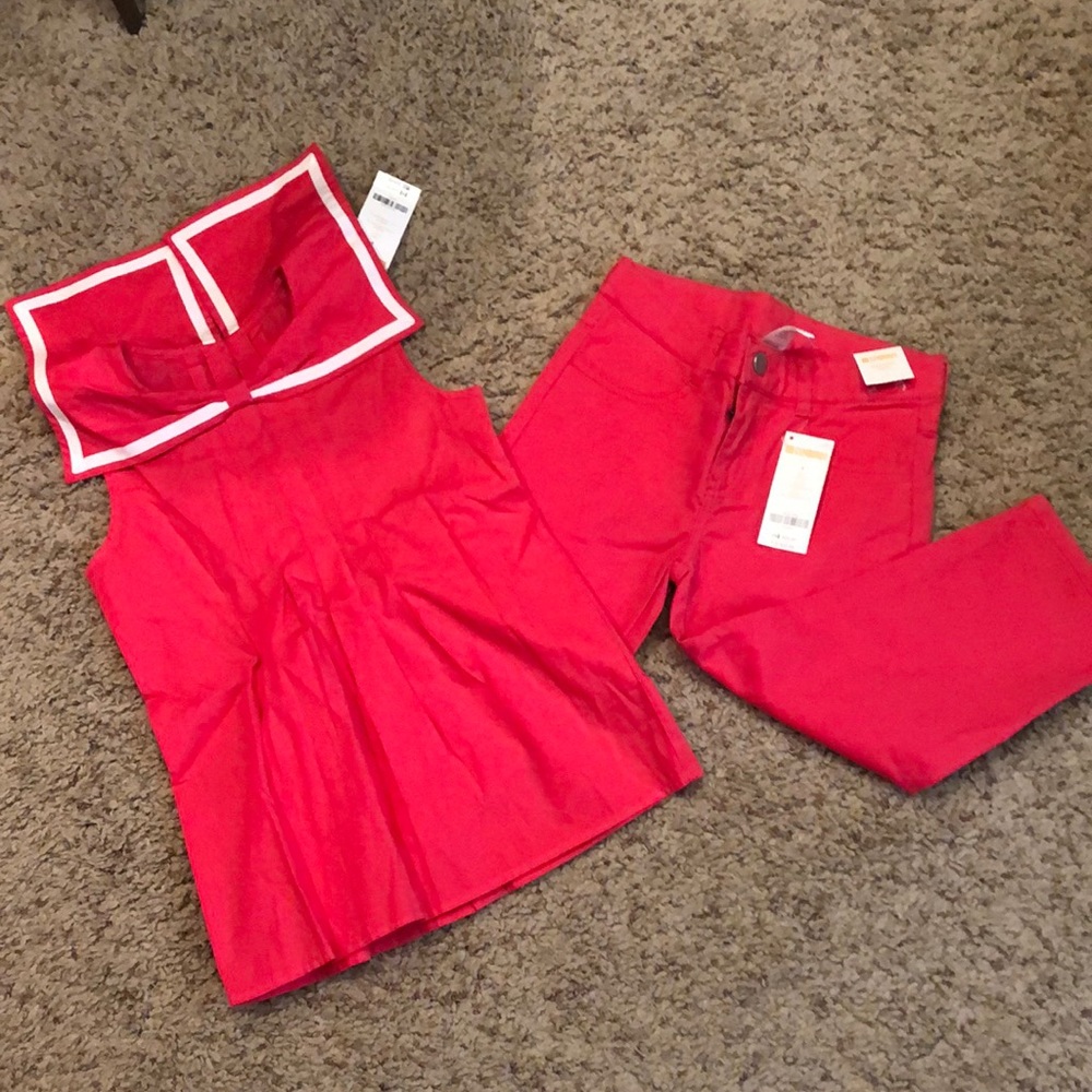 Girls matching set with crop pants